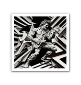 Blues Guitar Solos Wrapped Canvas